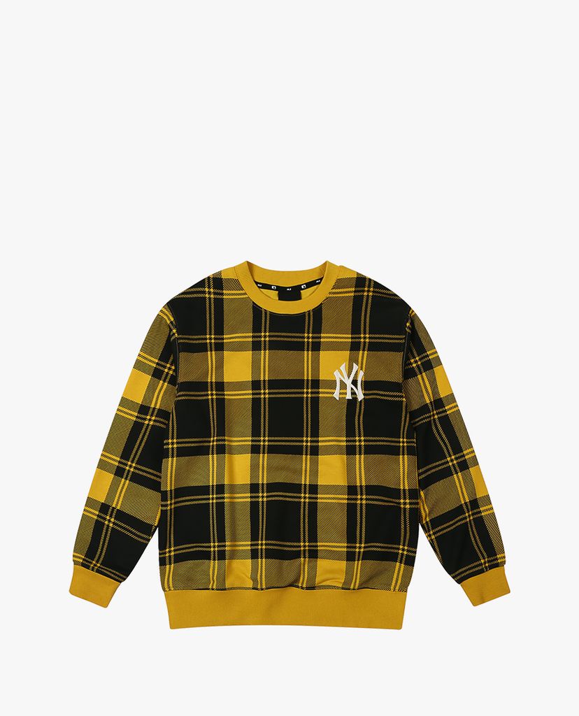 MLB - Áo sweatshirt tay dài cổ tròn Check