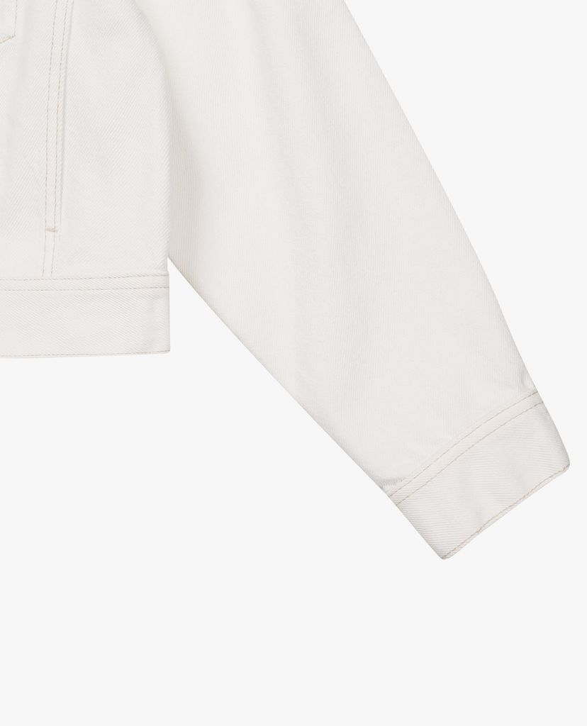 MLB - Áo khoác denim nữ phom croptop Back Logo