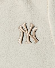 MLB - Áo khoác lông phối mũ Reversible Wool Fleece