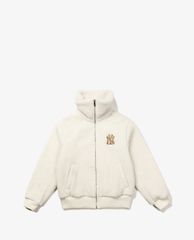 MLB - Áo khoác lông nữ cổ cao tay dài Fleece