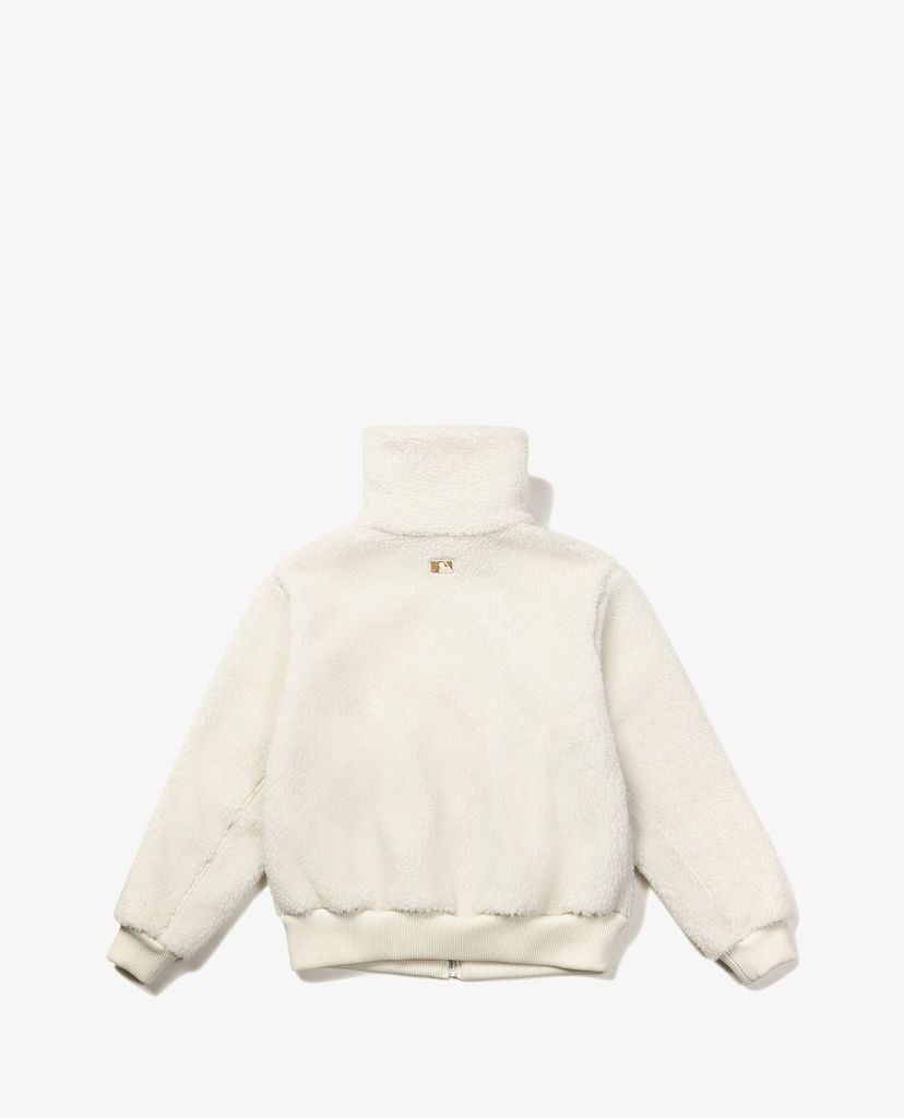 MLB - Áo khoác lông nữ cổ cao tay dài Fleece