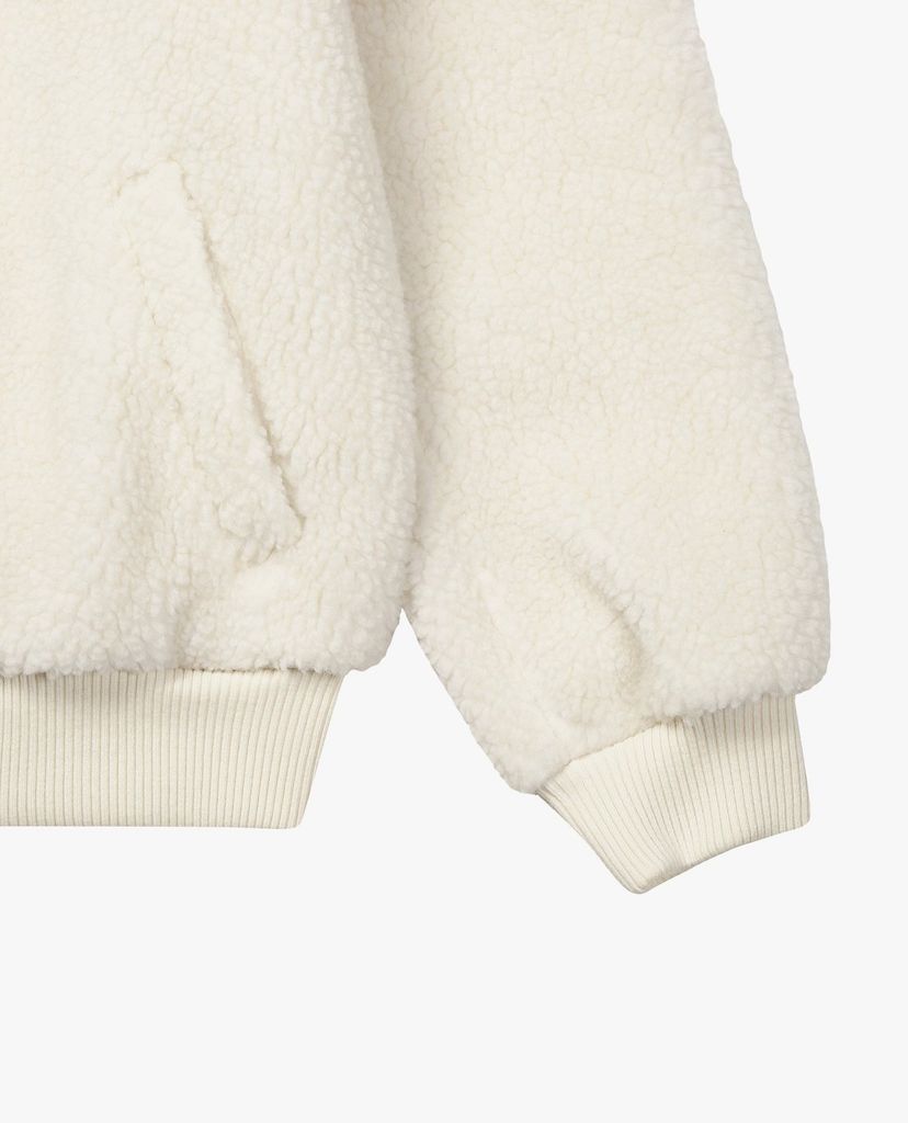 MLB - Áo khoác lông nữ cổ cao tay dài Fleece