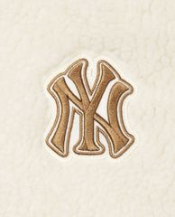 MLB - Áo khoác lông nữ cổ cao tay dài Fleece