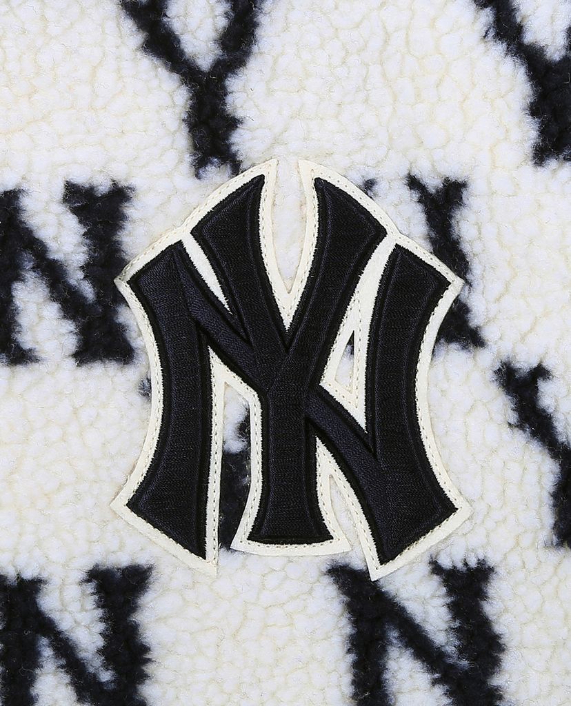 MLB - Áo khoác kiểu phối zip tay dài Monogram Wool Fleece
