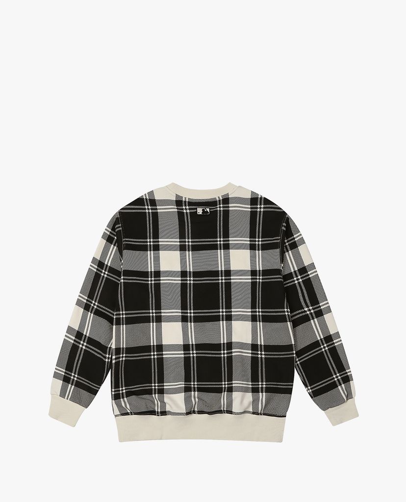 MLB - Áo sweatshirt tay dài cổ tròn Check