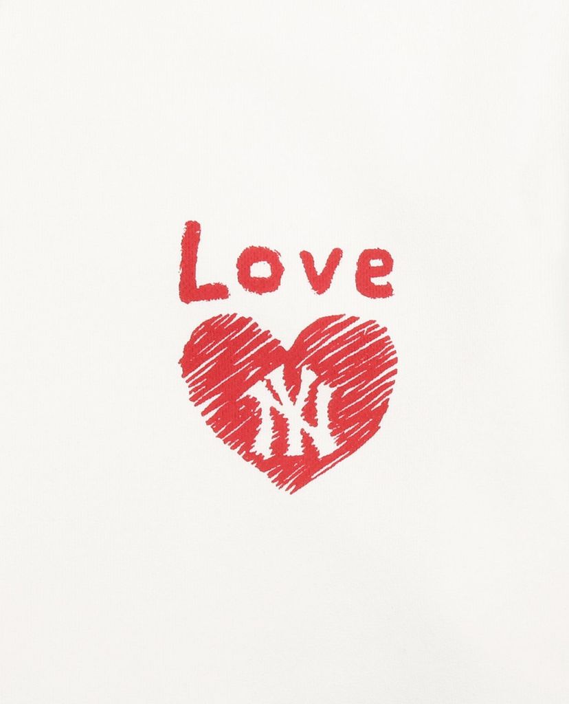 MLB - Đầm mini phối mũ phom suông Heart