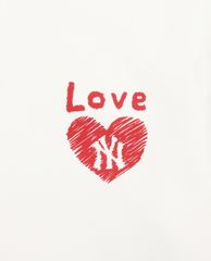 MLB - Đầm mini phối mũ phom suông Heart