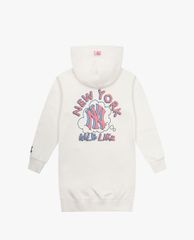 MLB - Đầm mini phối mũ phom suông tay dài LIKE