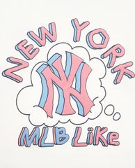 MLB - Đầm mini phối mũ phom suông tay dài LIKE