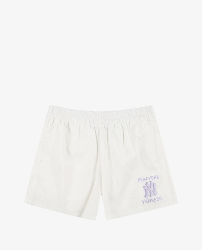 MLB - Quần short nữ lưng thun Play Nylon