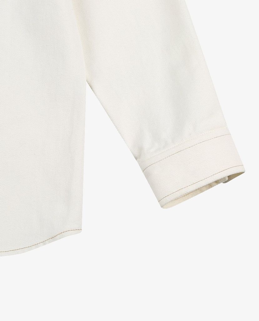 MLB - Áo sơ mi tay dài Mega Logo Denim