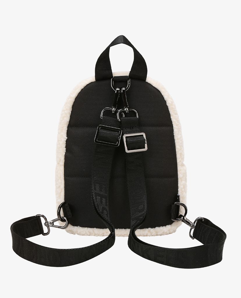 MLB - Balo dáng vuông phối lông Wool Fleece Mini