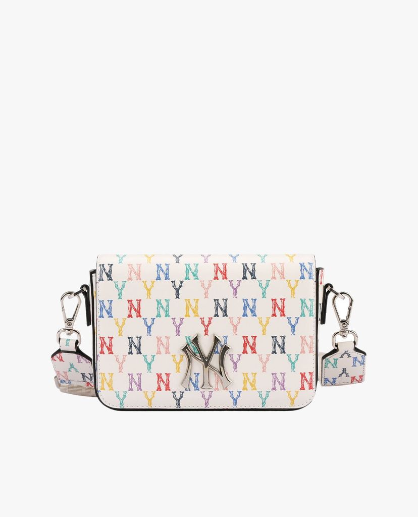 MLB - Túi đeo chéo chữ nhật Monogram Rainbow