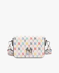 MLB - Túi đeo chéo chữ nhật Monogram Rainbow