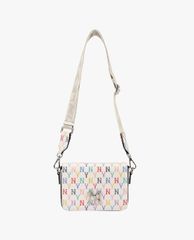 MLB - Túi đeo chéo chữ nhật Monogram Rainbow