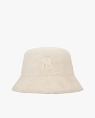 MLB - Nón bucket phối lông Custard Cream