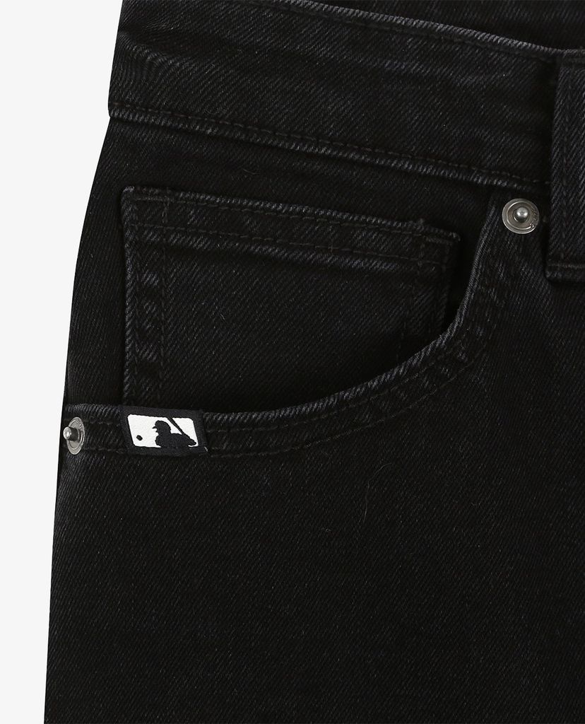 MLB - Quần shorts jeans nữ Biker Denim