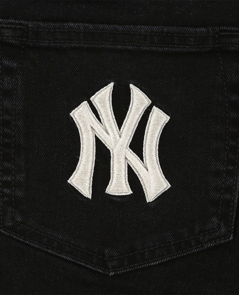 MLB - Quần shorts jeans nữ Biker Denim