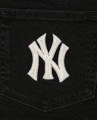 MLB - Quần shorts jeans nữ Biker Denim