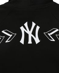 MLB - Áo hoodie tay dài phối mũ thời trang Symbol Overfit