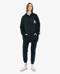 MLB - Áo hoodie tay dài phối mũ trùm phom suông thời trang