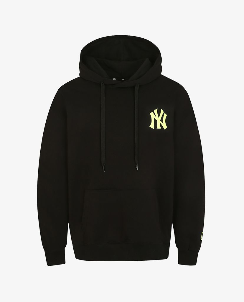 MLB - Áo hoodie tay dài phối mũ trùm phom suông thời trang
