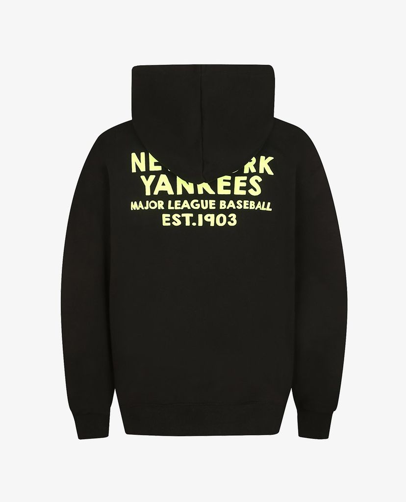 MLB - Áo hoodie tay dài phối mũ trùm phom suông thời trang