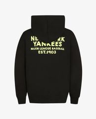 MLB - Áo hoodie tay dài phối mũ trùm phom suông thời trang