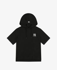MLB - Áo hoodie tay ngắn phối mũ trùm Mega Logo