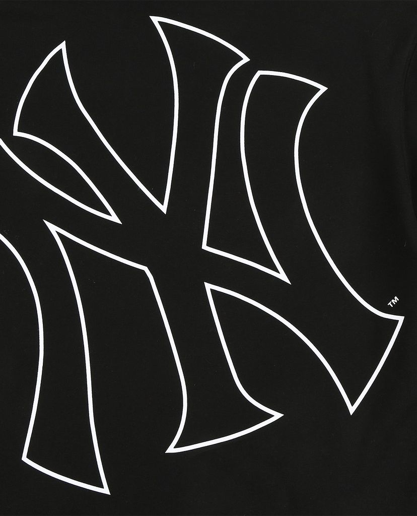 MLB - Áo hoodie tay ngắn phối mũ trùm Mega Logo
