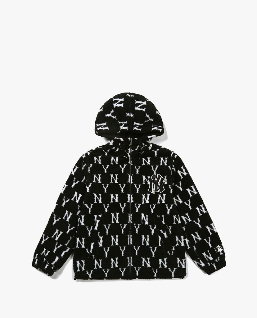 MLB - Áo khoác kiểu phối zip tay dài Monogram Wool Fleece