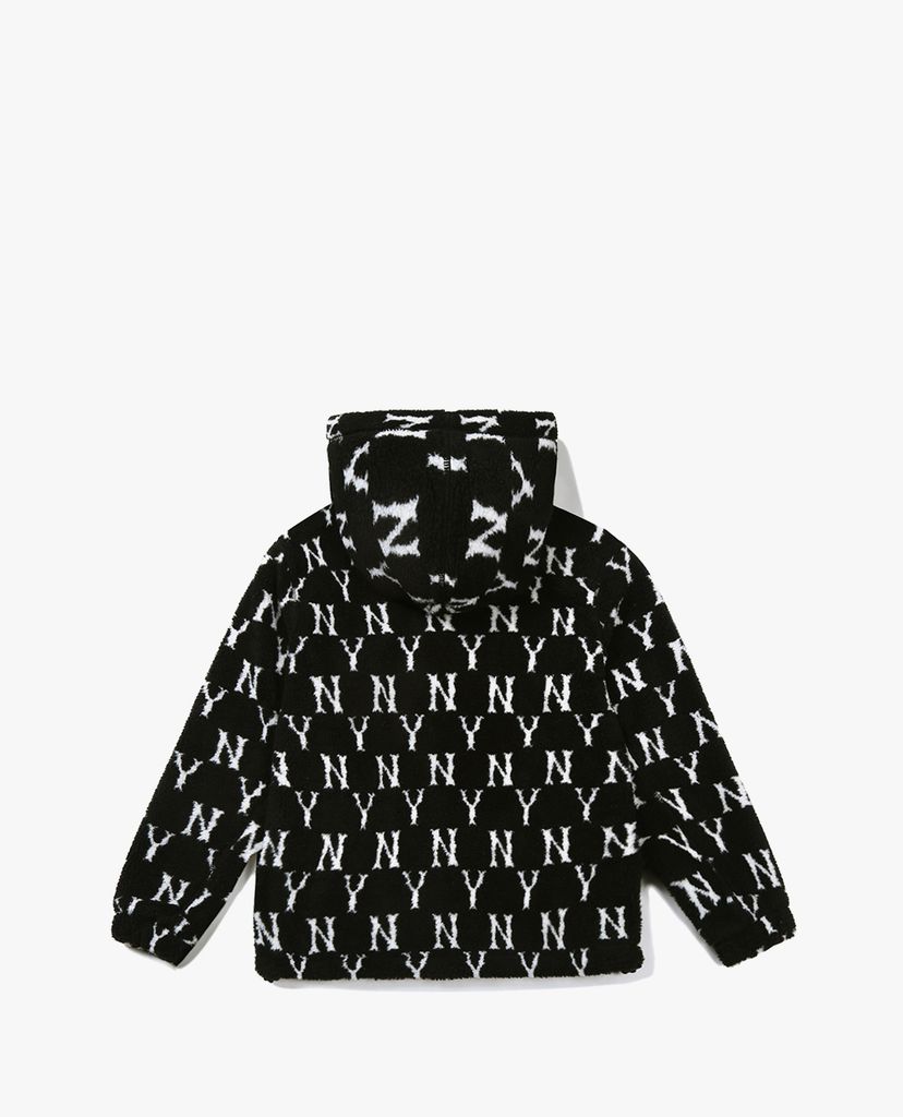 MLB - Áo khoác kiểu phối zip tay dài Monogram Wool Fleece