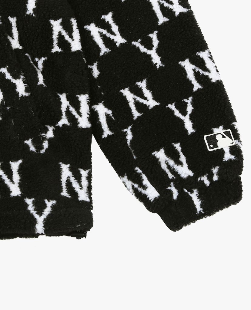 MLB - Áo khoác kiểu phối zip tay dài Monogram Wool Fleece