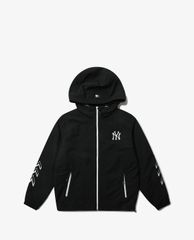 MLB - Áo hoodie phối zip Simbol Sleeve Logo