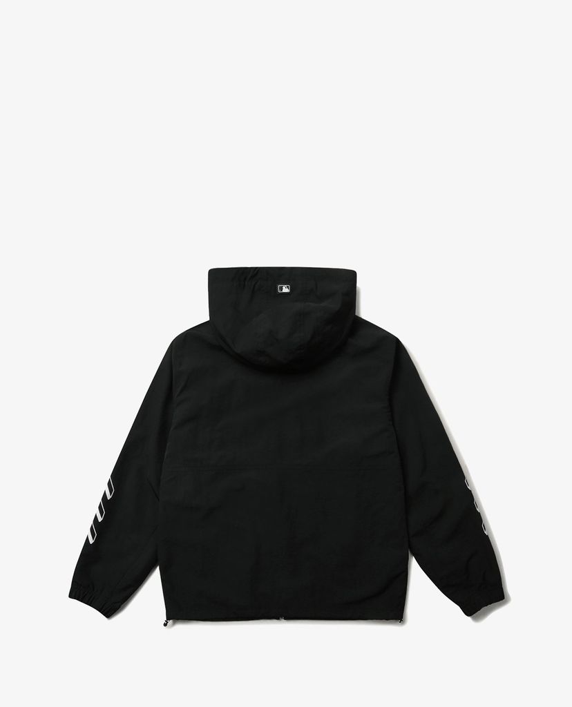 MLB - Áo hoodie phối zip Simbol Sleeve Logo