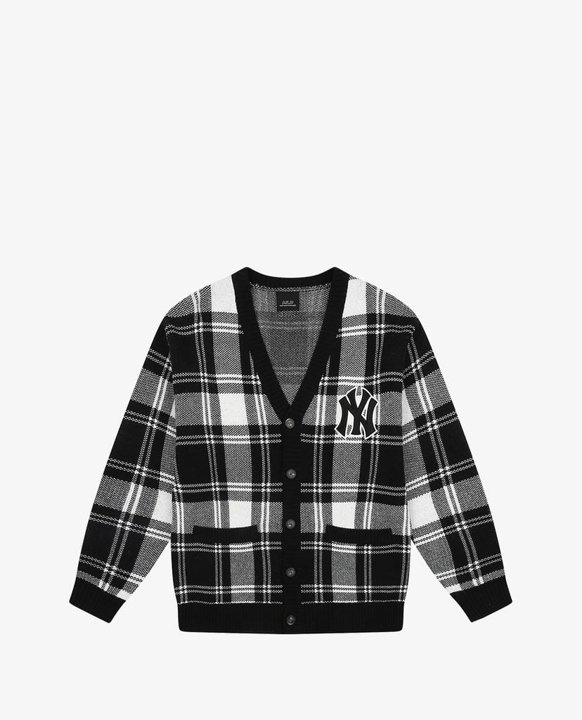 MLB - Áo khoác cardigan sọc caro Check Allover