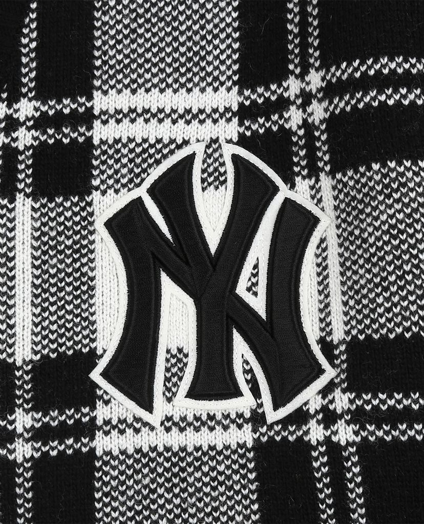 MLB - Áo khoác cardigan sọc caro Check Allover
