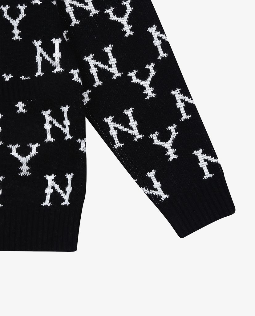 MLB - Áo khoác cardigan Monogram Allover Knit