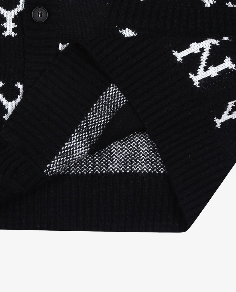 MLB - Áo khoác cardigan Monogram Allover Knit