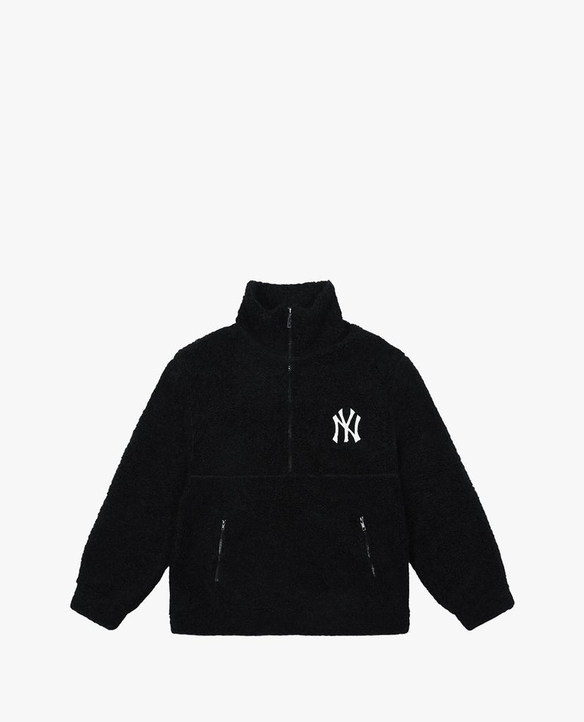 MLB - Áo khoác lông nữ cổ cao tay dài Fleece Big Logo