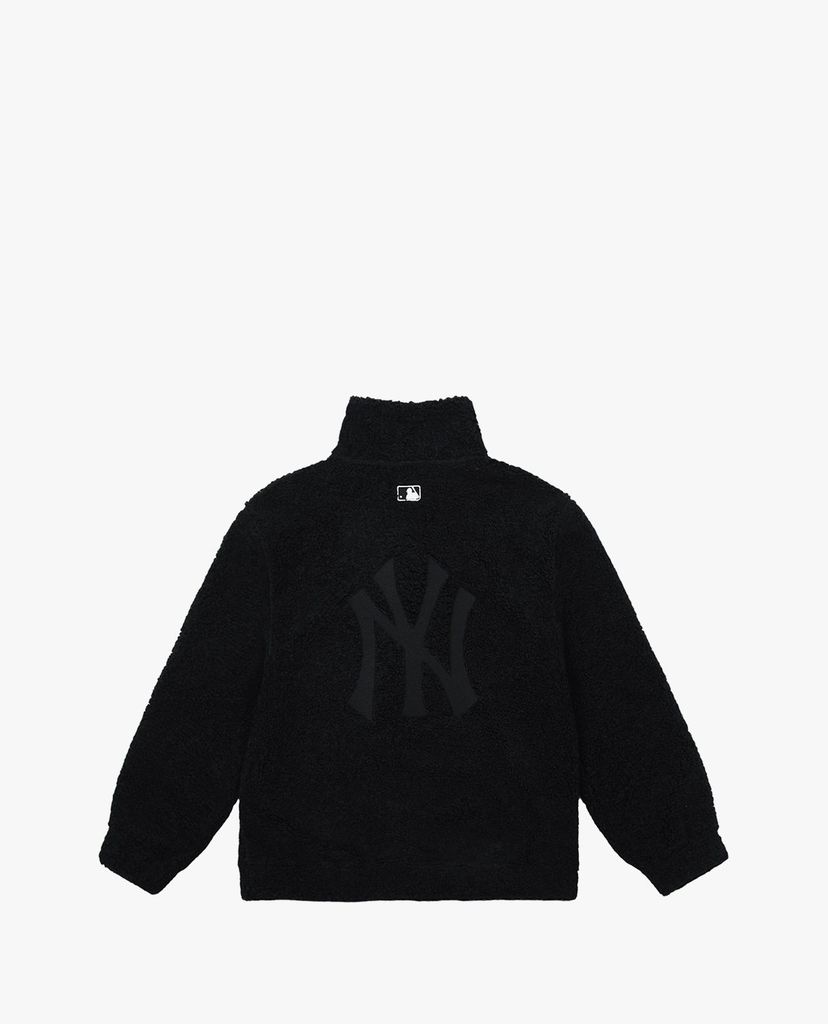 MLB - Áo khoác lông nữ cổ cao tay dài Fleece Big Logo