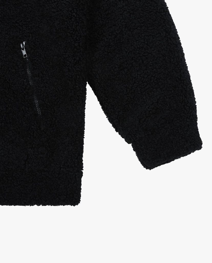 MLB - Áo khoác lông nữ cổ cao tay dài Fleece Big Logo