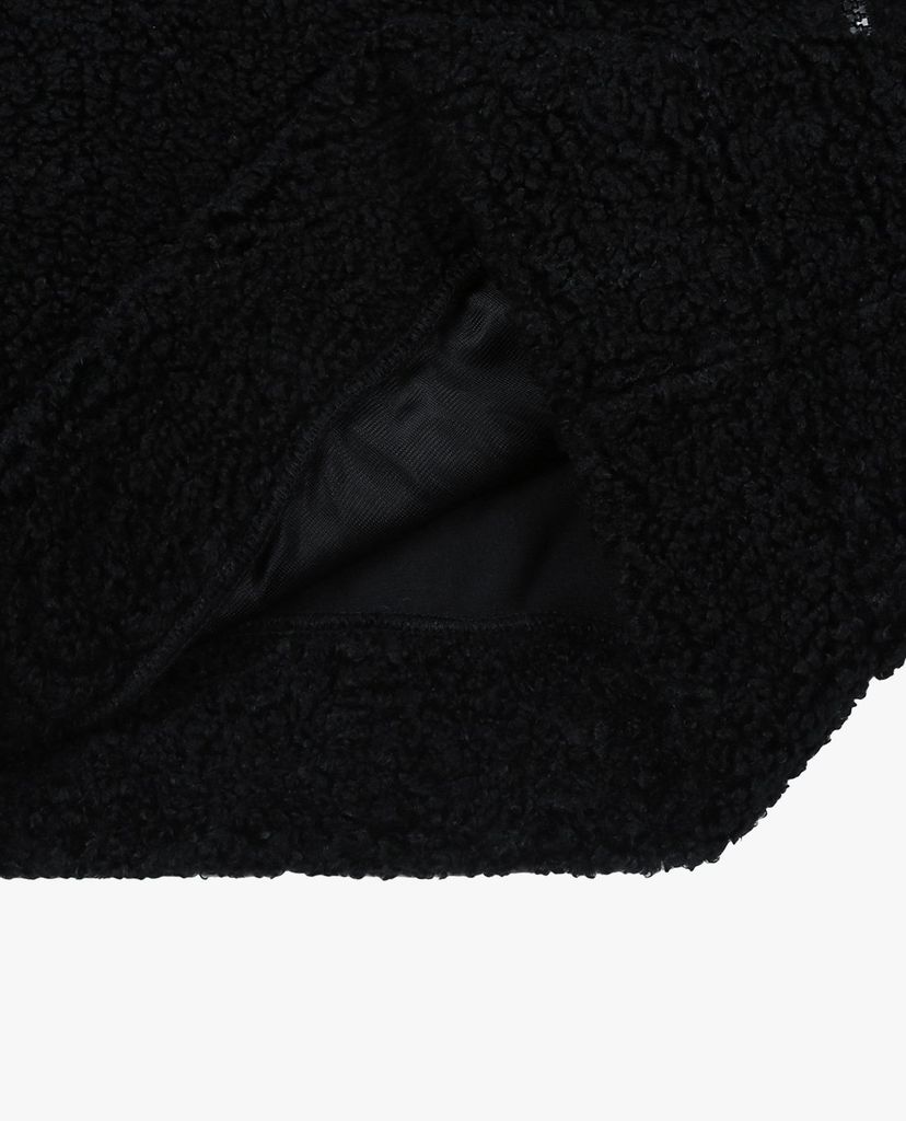 MLB - Áo khoác lông nữ cổ cao tay dài Fleece Big Logo