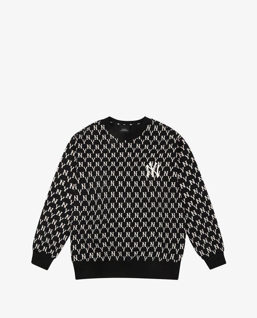 MLB - Áo sweatshirt tay dài cổ tròn Full Side Monogram Overfit