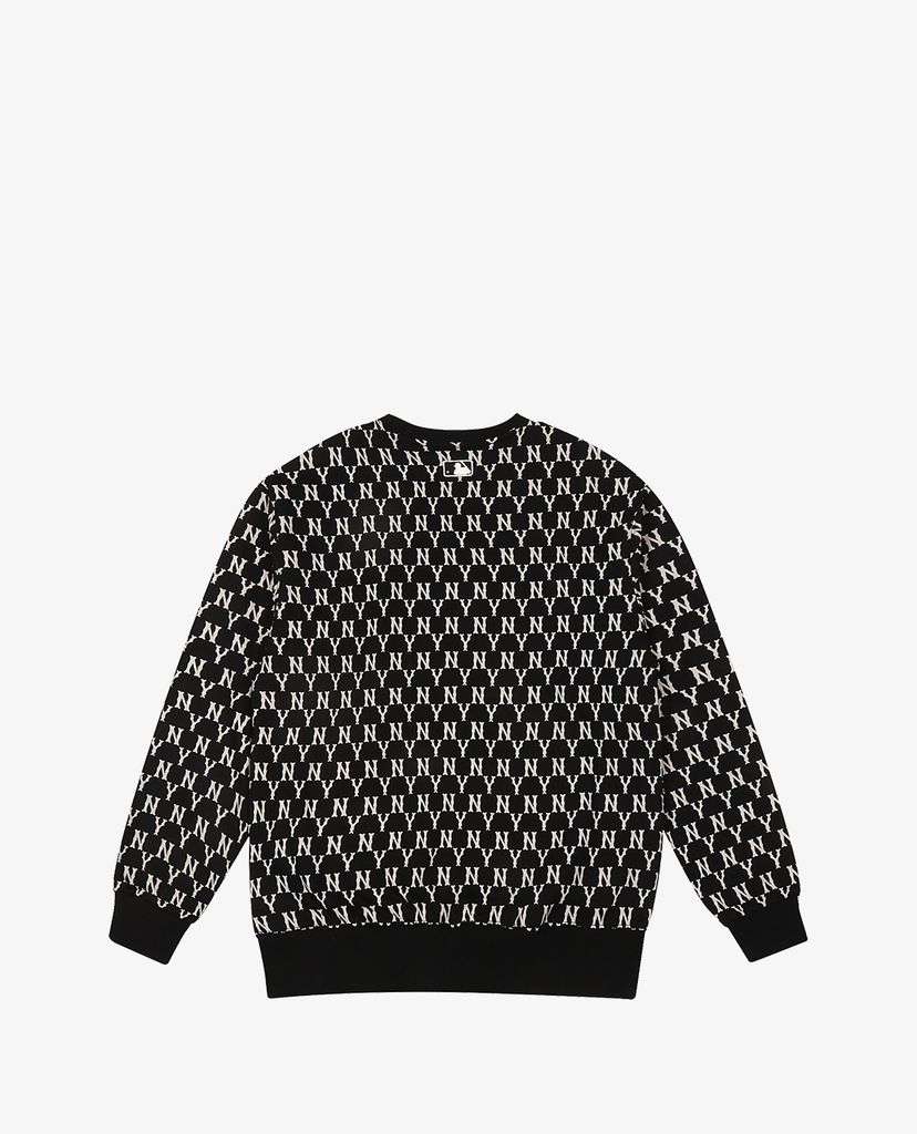 MLB - Áo sweatshirt tay dài cổ tròn Full Side Monogram Overfit