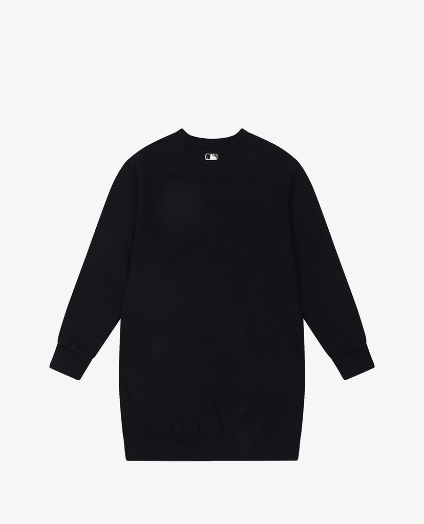 MLB - Đầm mini sweatshirt phom suông tay dài Logo Overfit