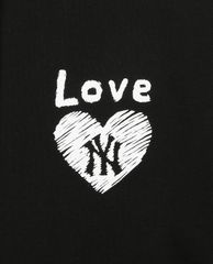 MLB - Đầm mini phối mũ phom suông Heart