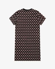 MLB - Đầm mini cổ tròn ngắn tay phom suông Monogram Allover
