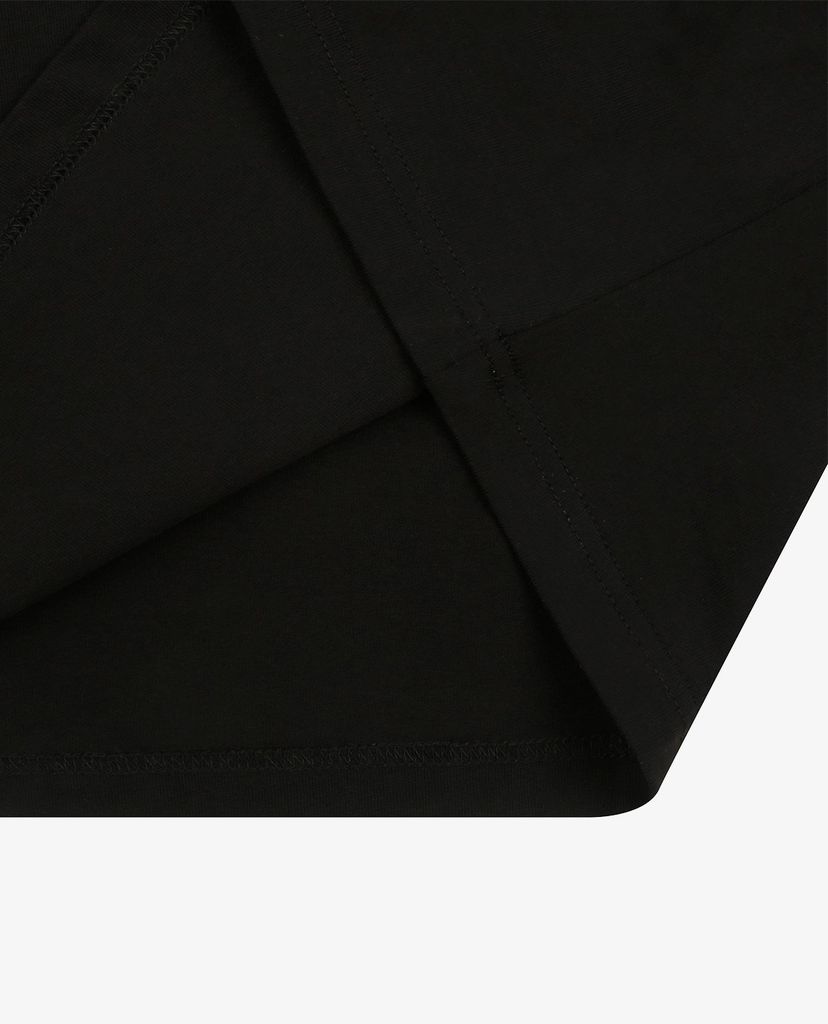 MLB - Đầm mini cổ tròn ngắn tay phom suông Logo Basic Waist String