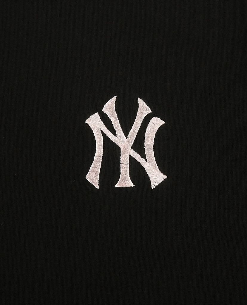 MLB - Đầm mini cổ tròn ngắn tay phom suông Logo Basic Waist String